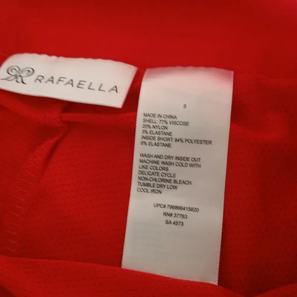 Red Rafaella Comfort Skort - Picture 4 of 4